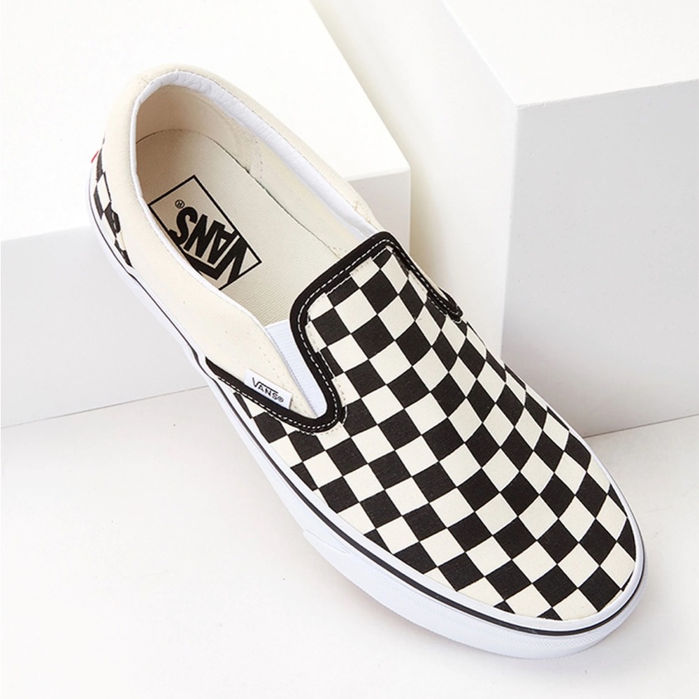 Women’s Black & White Checkered Vans
